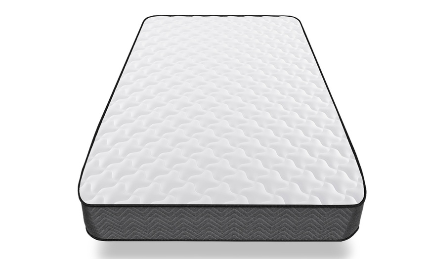 Image 8: Gude Night 7 inch Deep Memory Foam Quilted SprIng Mattress 