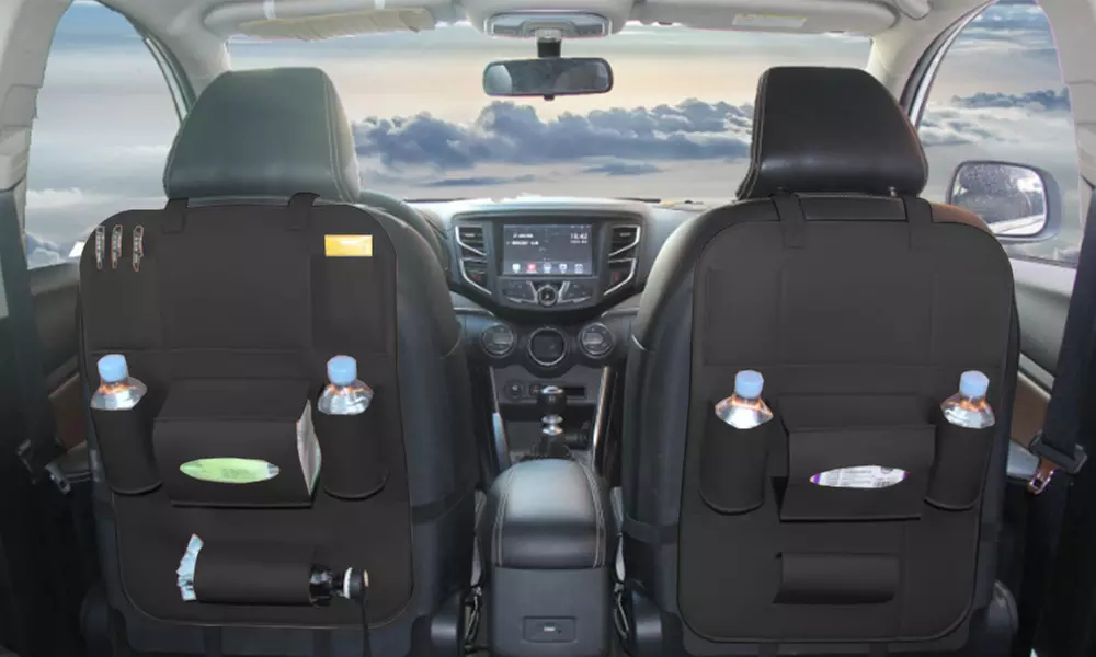 Organisateur voiture magique multifonctionnel en cuir PU , avec ou sans table - Second Medium