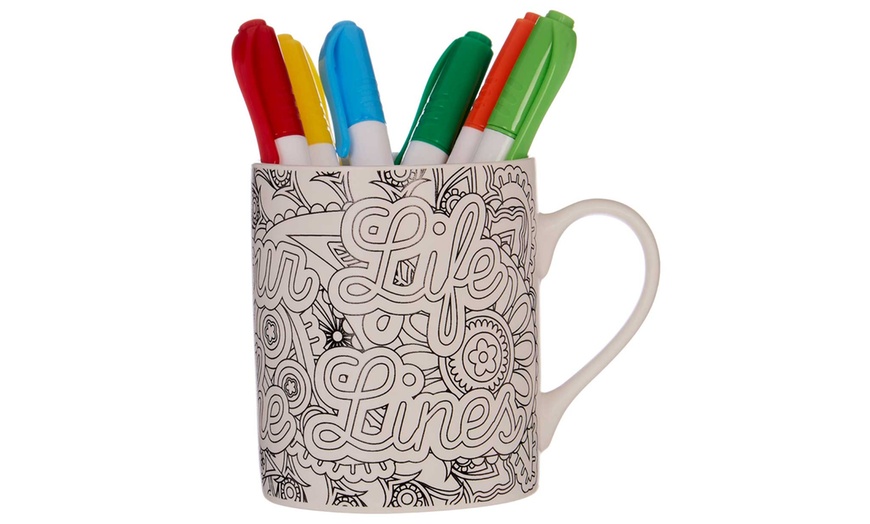 Image 8: Premier Housewares Colour-In Mug