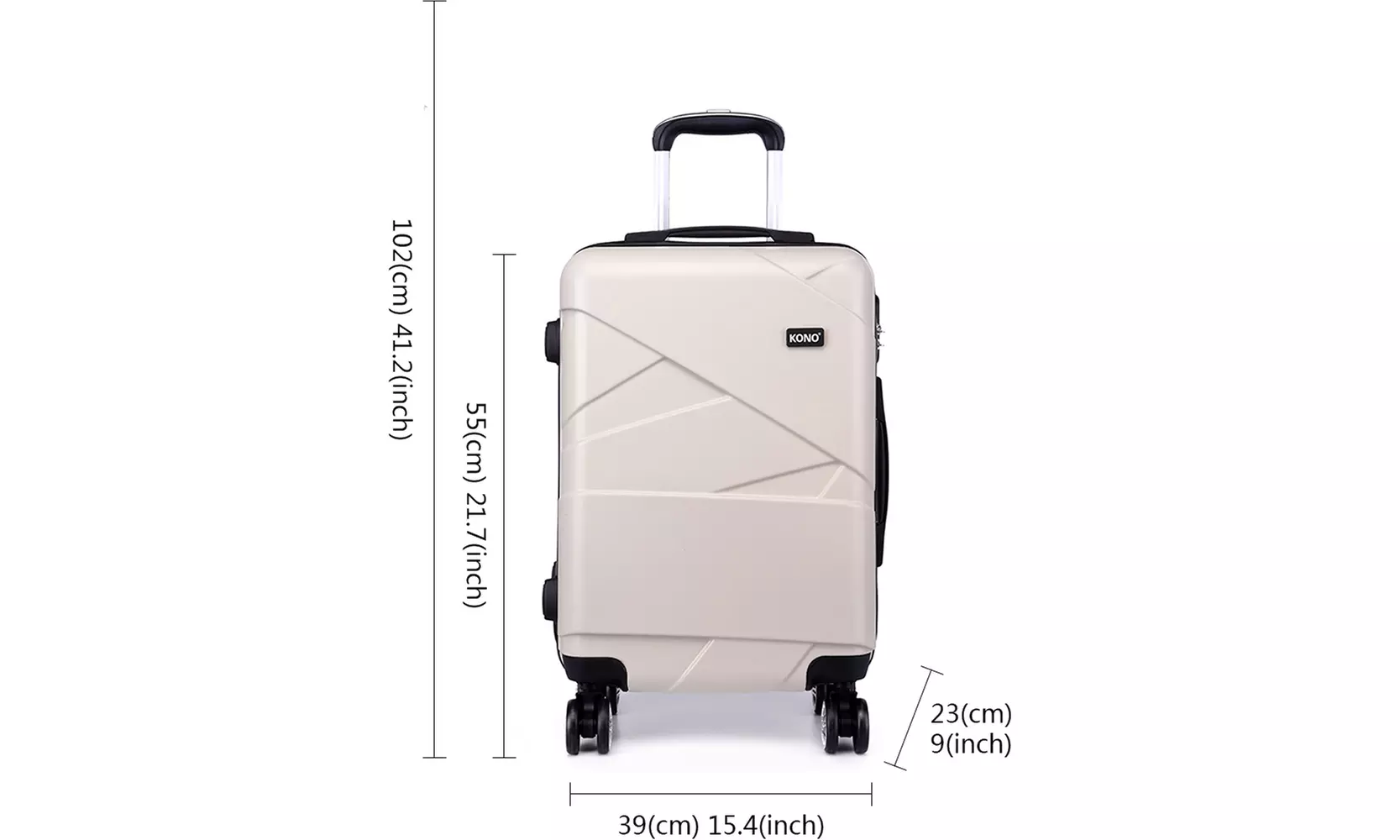 1x oder 3x Einzel- oder dreiteiliges Hartschalenkoffer-Set