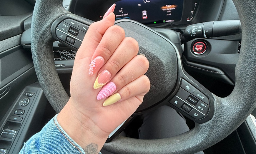 Image 2: Chic Nail Designs: Short, Medium, and Long Acrylics Available