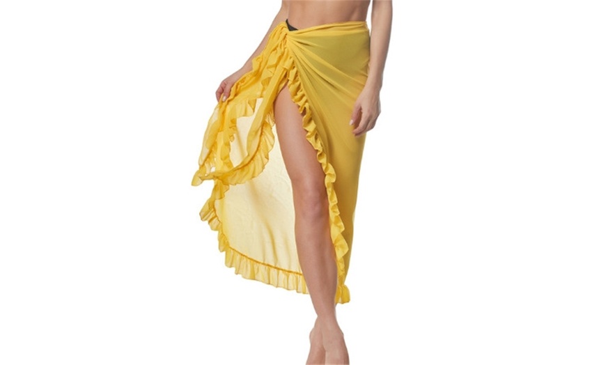 Image 9: Women's Wrap Dress Bikini Cover Swimwear