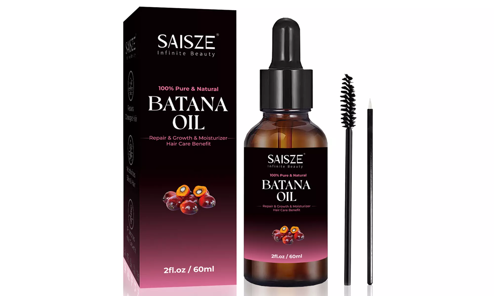 Saisze Organic 100% Pure and Natural Batana Oil or Rosemary Oil for Hair Growth 