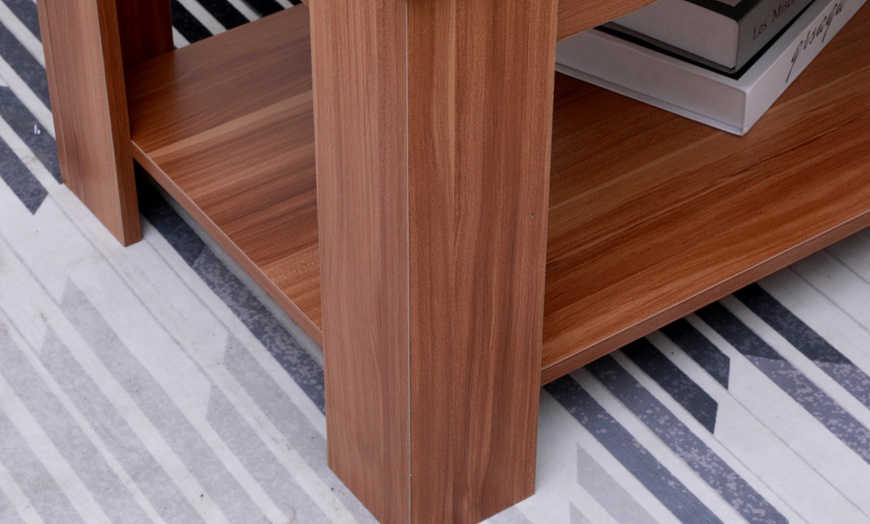 Image 16: Sliding Top Coffee Table with Storage Shelf