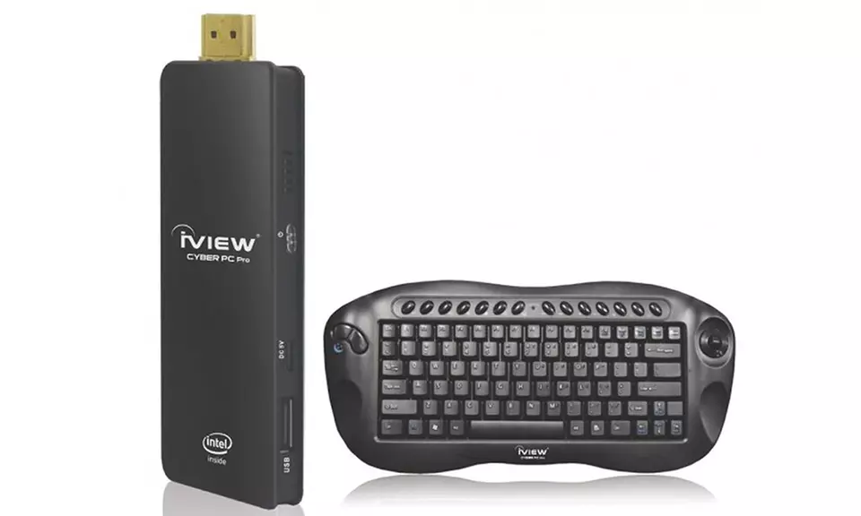 iView Cyber PC Pro Mini PC with Windows 10 OS and Wireless Keyboard - Primary Image