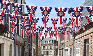 One or Two Sets of Queen's Platinum Jubilee British Flags