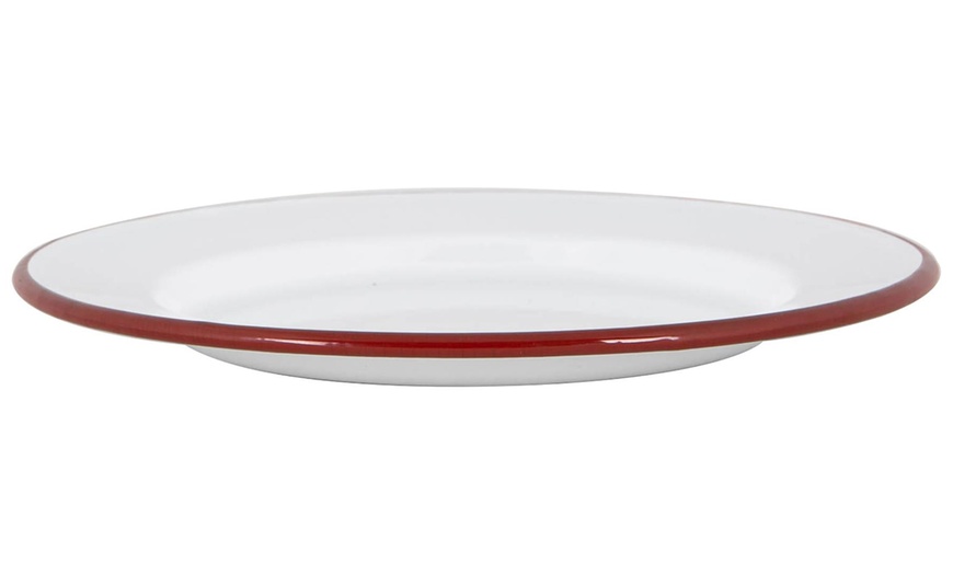 Image 15: Argon Tableware Enamel Dinner Plates