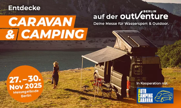 CARAVAN & CAMPING mit der Auto Camping Caravan auf der OutVenture Berlin vom 27.11.-30.11.2025 (bis 55% sparen) - Primary Image