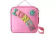 Embroidered Alphabet Smiley Face Portable Insulated Lunch Bag - Second Medium