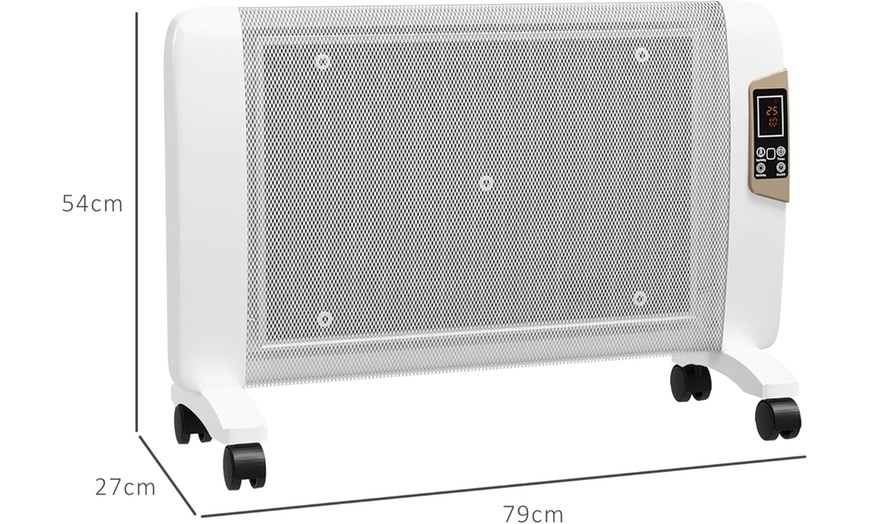 Image 8: HOMCOM Mica Electric Space Heater