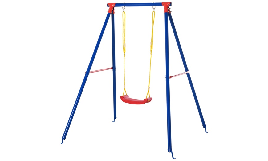 Image 1: Outsunny Kids' Swing