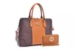 MK Belted Collection Briefcase Handbag with Matching Wallet - Second Medium
