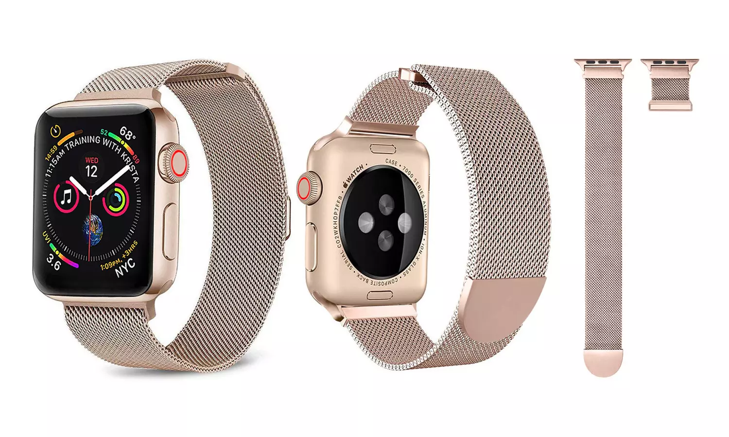 Stainless Steel Loop Band for Apple Watch Series 1, 2, 3, and 4 - Second Medium