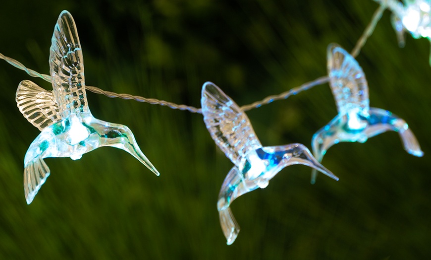 Image 9: Globrite Bird Solar String Lights