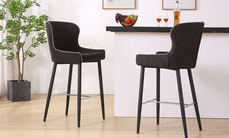 Image 7: Set of Two Bar Stools