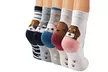 Lot de 5 ou 10 paires de chaussettes en coton imprimés chien - Second Medium