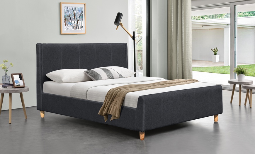 Image 1: Fabric Juliette Bed with Optional Mattress