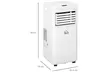 HOMCOM Portable Air Conditioner - 7000 BTU & 7000 BTU 4-in-1 Models - Image 5