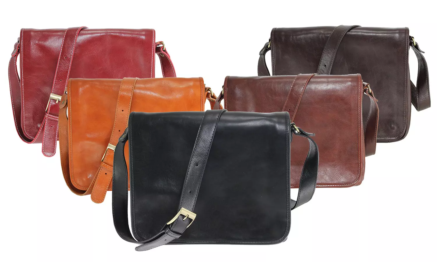 Kuriertasche aus Leder in der Farbe nach Wahl - Primary Image