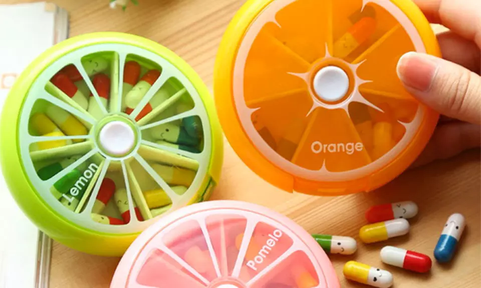 1x oder 2x Zitrus-Medikamentenbox im Modell nach Wahl - Primary Image