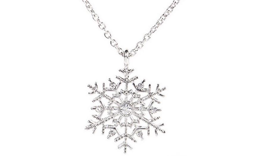 Image 1: Snowflake Necklace 