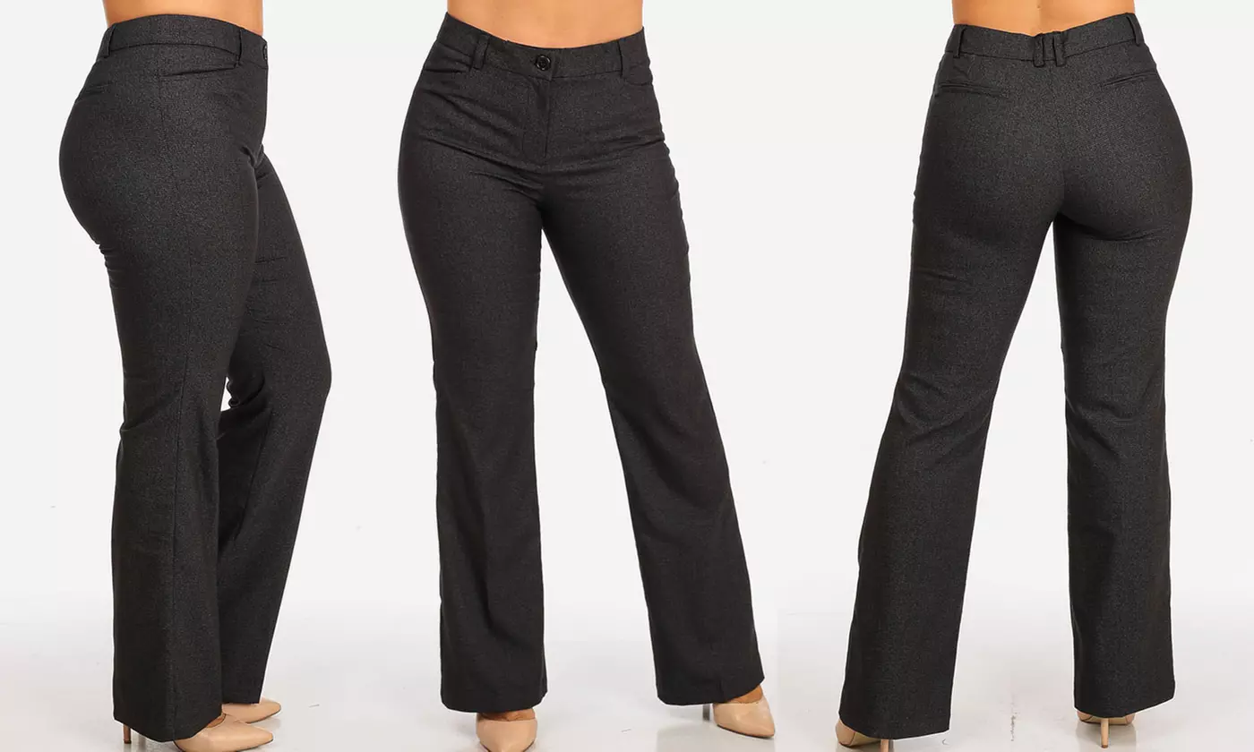 Women's High-Waist Dress Pants. Plus Sizes Available (Size 3X) - Second Medium