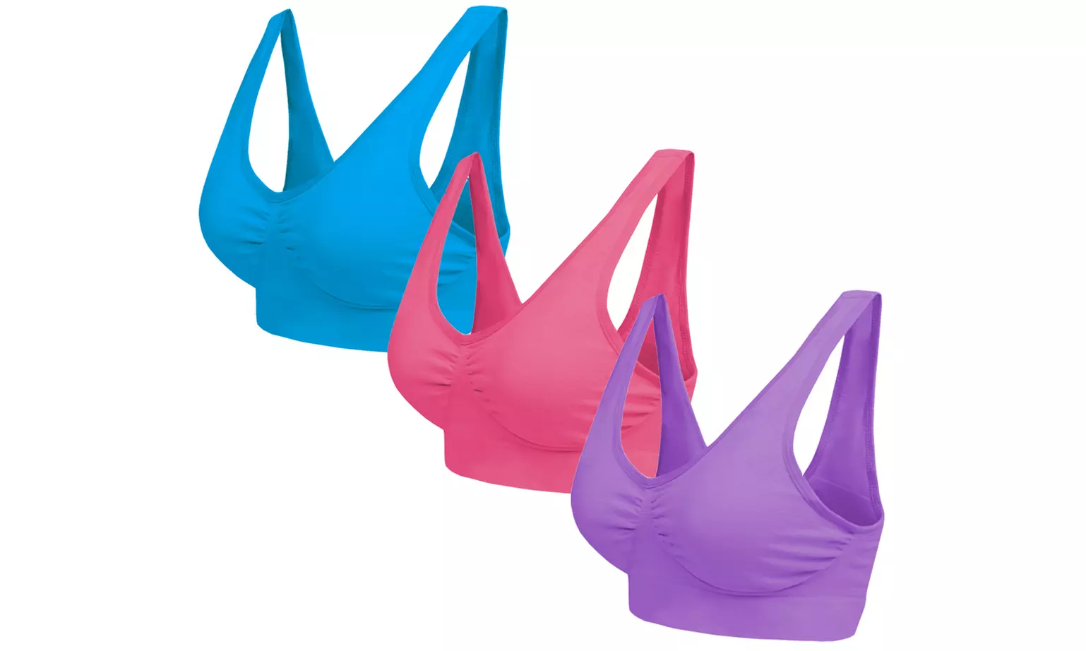 3er-, 6er- oder 9er-Pack nahtlose BHs