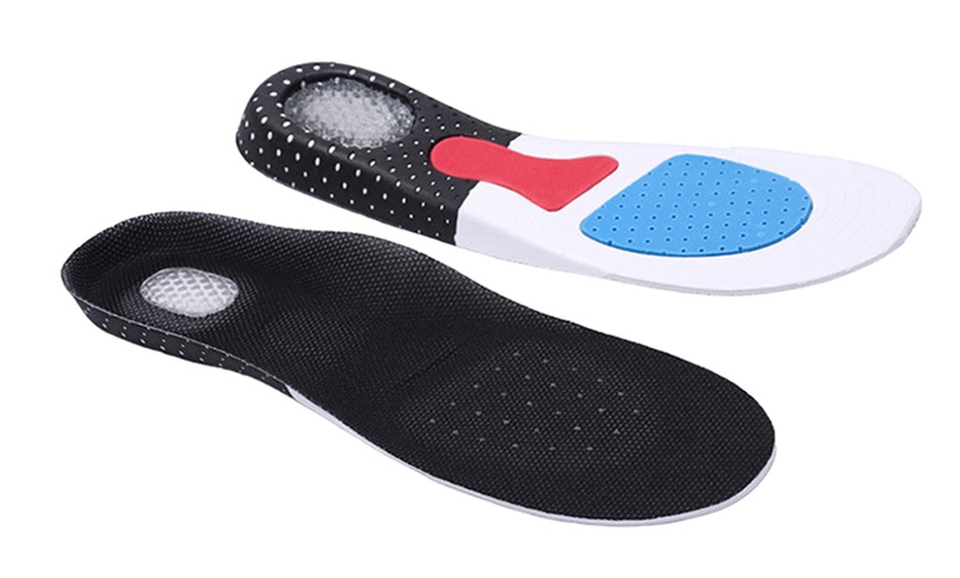 Image 1: Gel Orthotic Sport Insoles - Comfort, Support, Shock Absorption