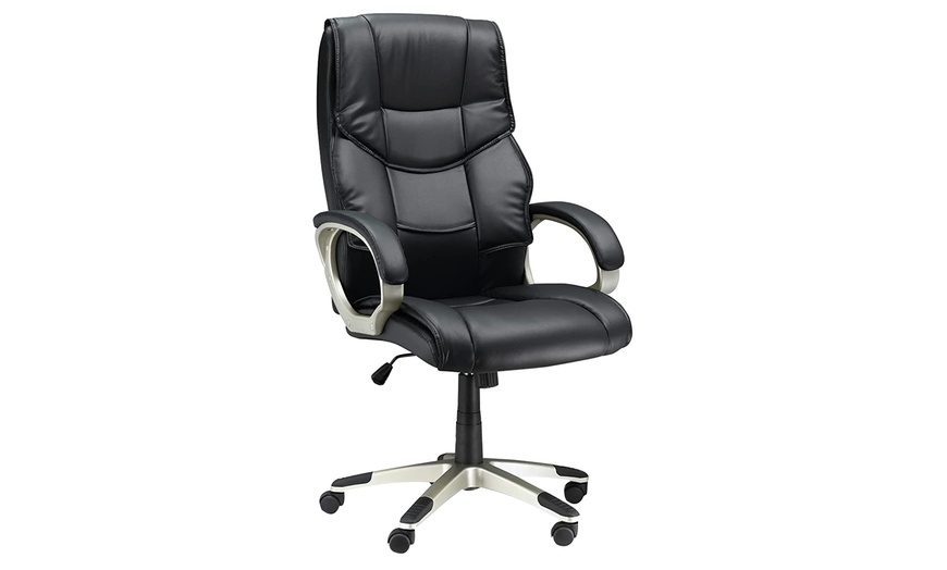 Image 4: HomCom High Back Computer Office Chair