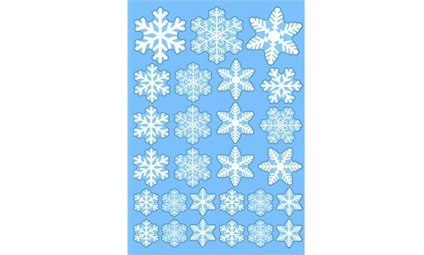 Image 11: Up to 162 Snowflake Window Stickers