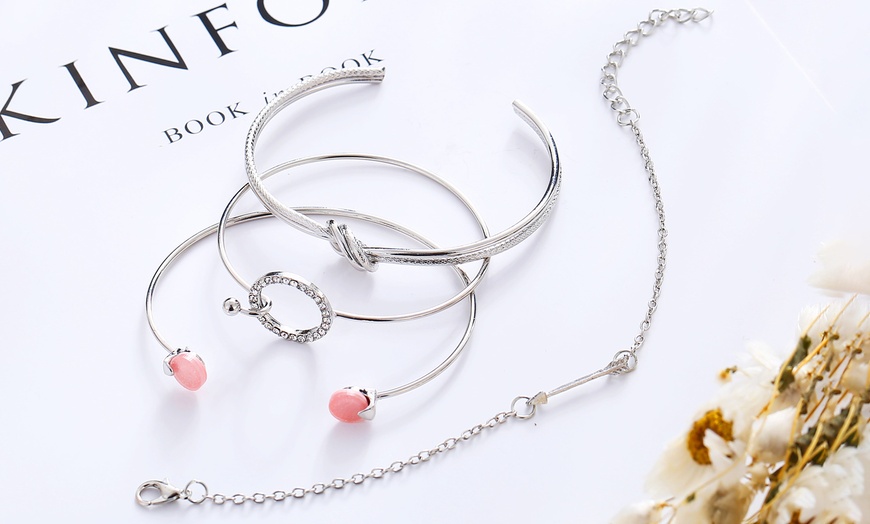 Image 7: 1 ou 2 ensembles de bracelets 4 pièces pour femmes