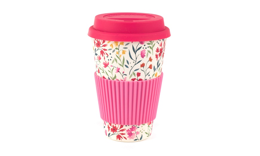 Image 3: Cambridge Floral Bamboo Travel Mug