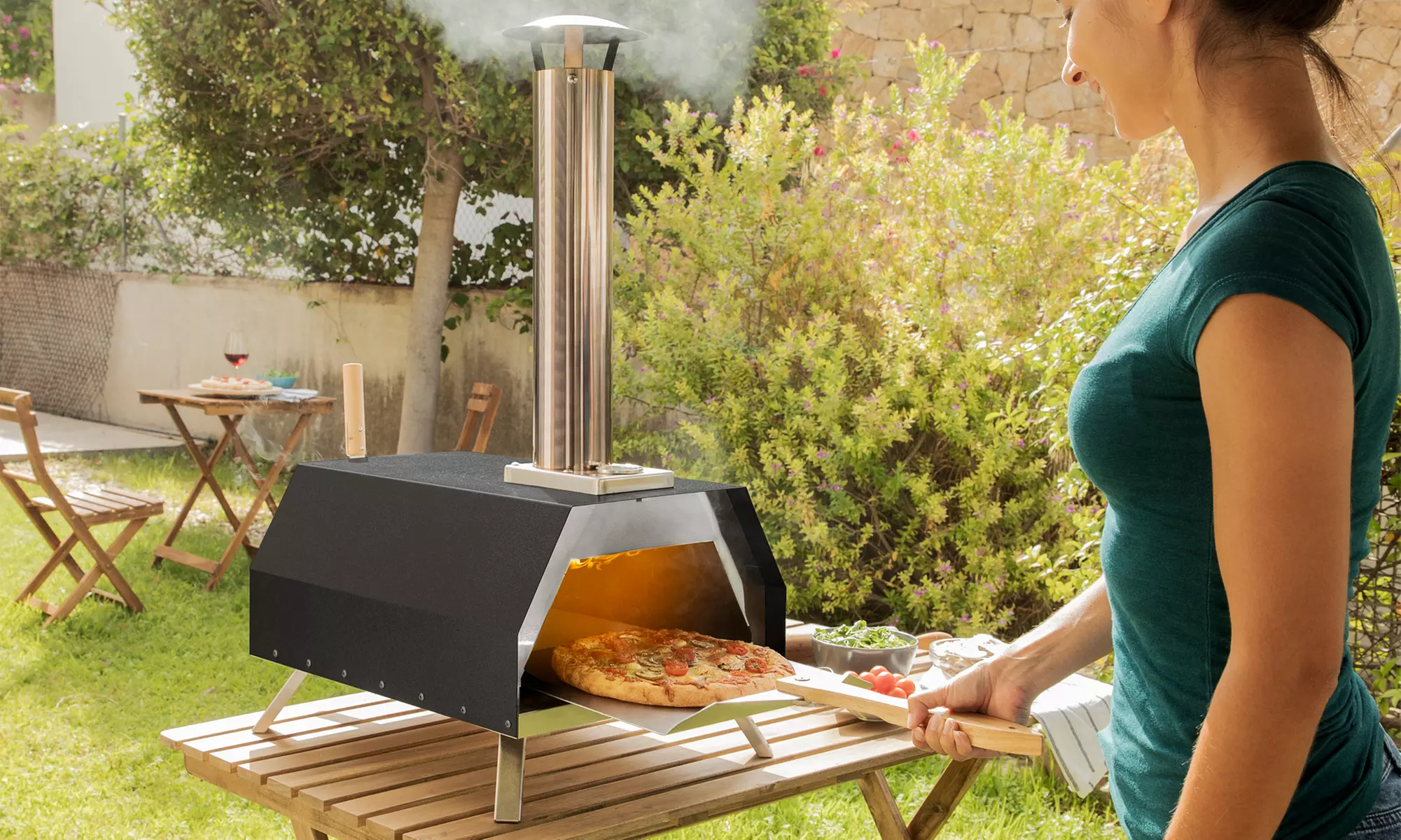 Horno de pellets para pizza, de Innovagoods