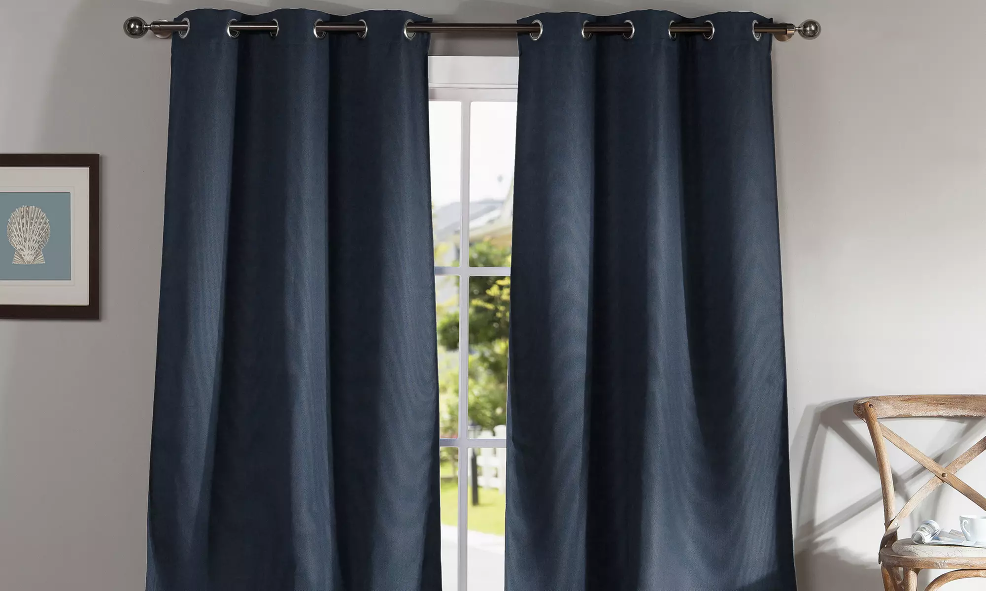 Heavyweight and Textured Blackout Window Curtain Panels (2-Pack). Multiple Sizes Available. - Primary Image