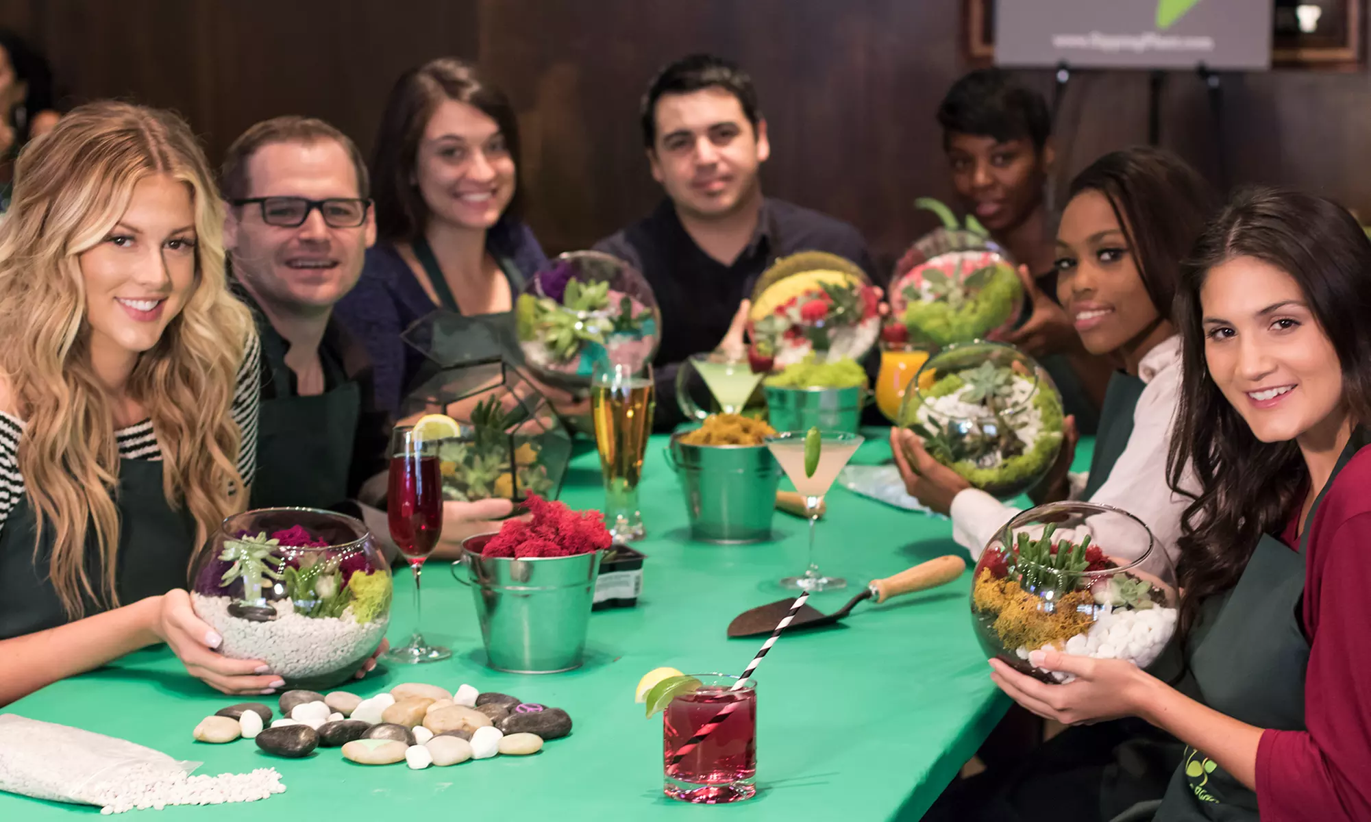 Admission for 2, 4, 6, or 8 People to a Social Terrarium-Making Event at The Sipping Plant (Up to 34% Off)  - Primary Image