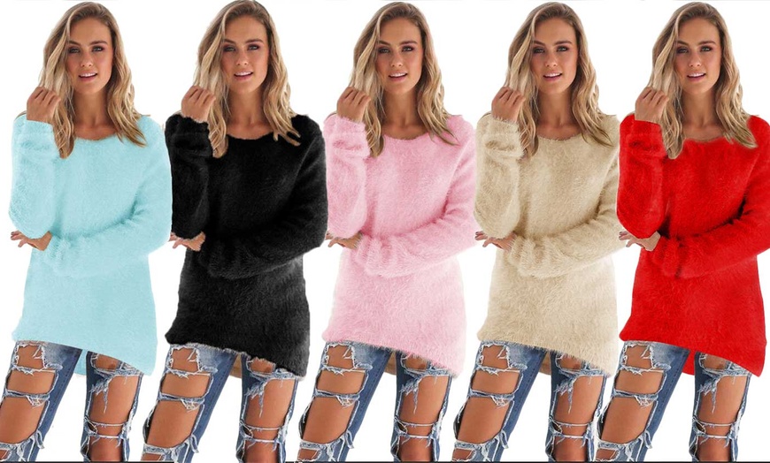 Image 1: Women’s Fluffy Jumper 