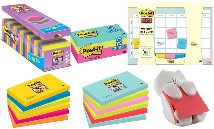 Image 1: Post-it Notes Assorted Colours and Packs