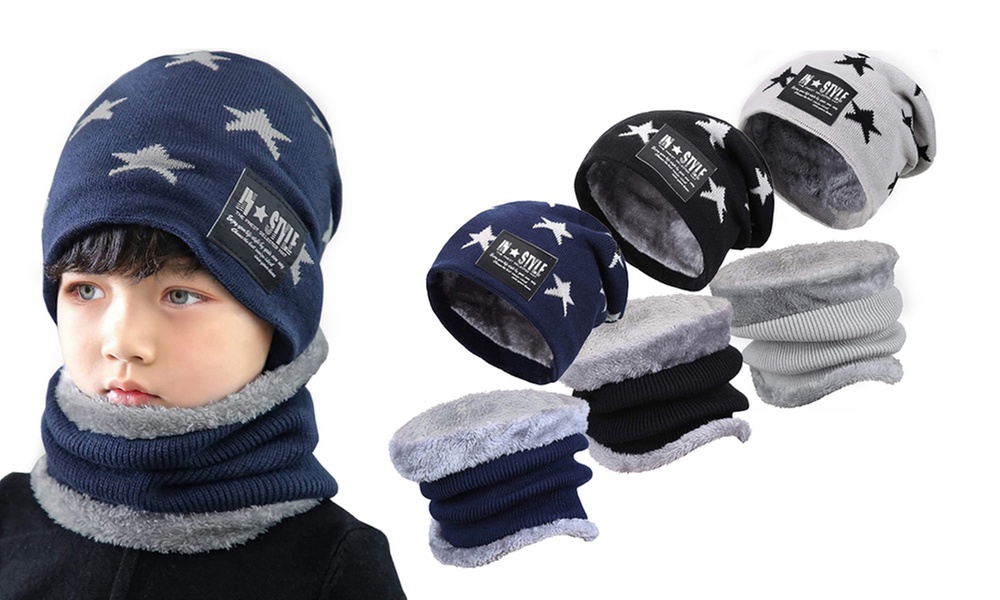 Set con cappello e sciarpa per bambini