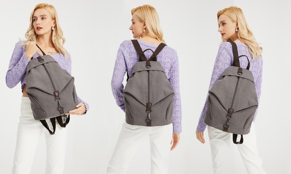 Up To 36 Off Canvas Anti Theft Backpack Groupon