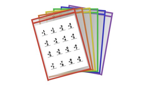 Thornton's Office Supplies Reusable Dry-Erase Pockets (30-Pack)