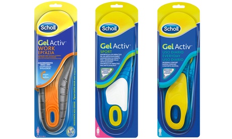 2 o 3 paia di solette Gel Activ Scholl da uomo e donna disponibili in 3 modelli