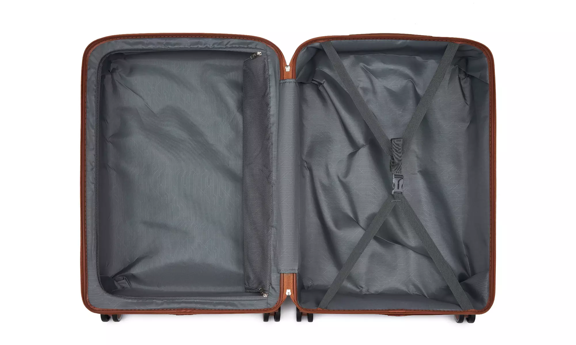 Maletas de ruedas rígidas en color verde con cerradura TSA, de Kono