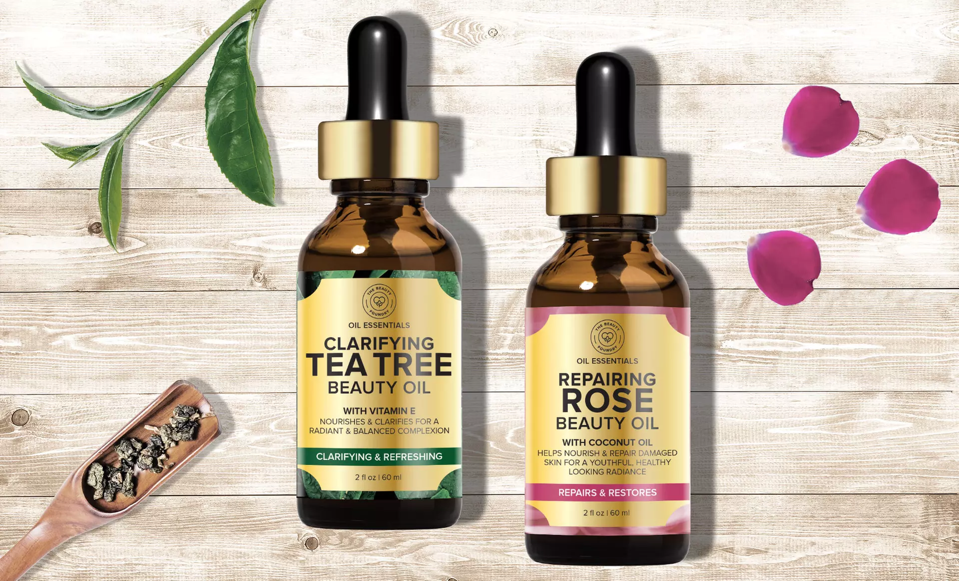 The Beauty Foundry Repairing and Clarifying Facial Oil Set (2 Fl. Oz.) - Primary Image