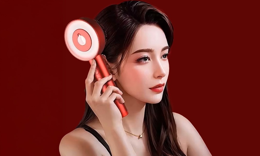 Image 2: Appareil de massage de cuir chevelu avec peigne applicateur d'huile