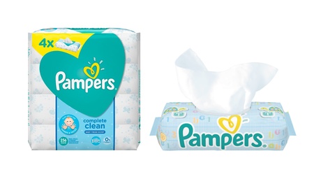 12 o 24 pacchi di Pampers Complete Clean