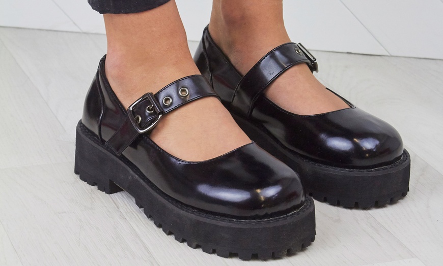 Image 2: Chunky Sole Flat Shoes