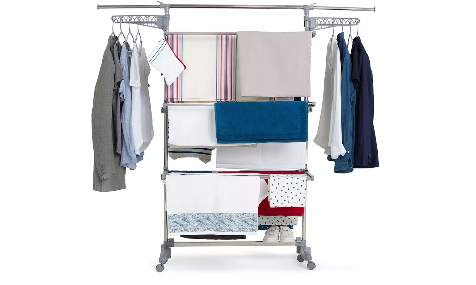 Étendoir à linge multifonction "Extra" Kitchen Move avec accessoires