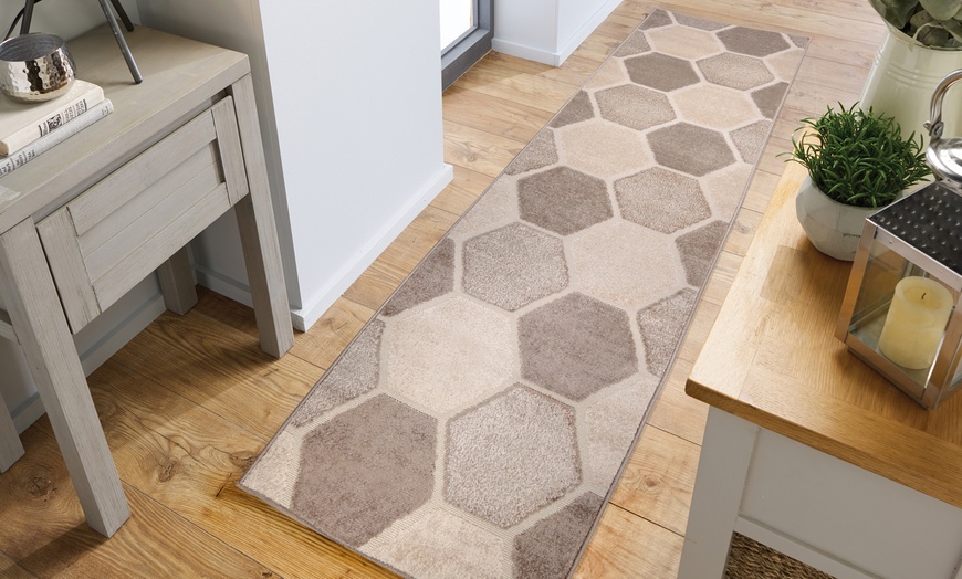 Image 4: Geometric Runner Rug