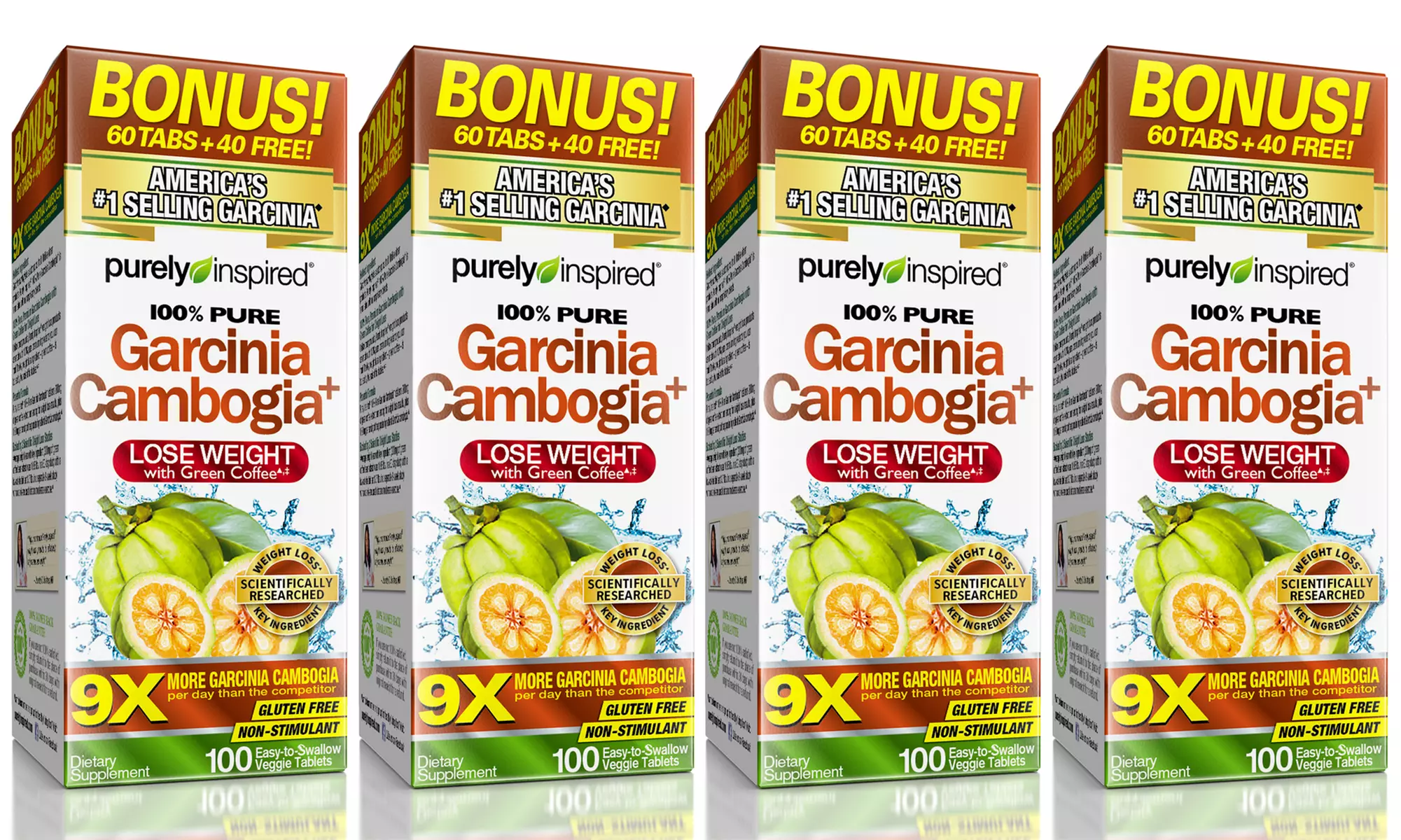 Purely Inspired Garcinia Cambogia with Green Coffee Weight Loss Supplement (200- or 400-Count) - Primary Image