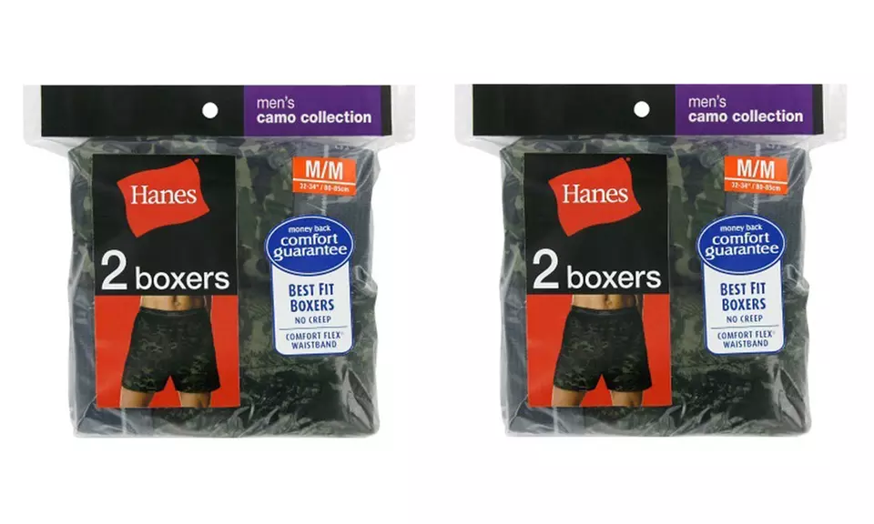 Hanes Men's Comfort Flex Camo Boxers (4-Pack) - Second Medium